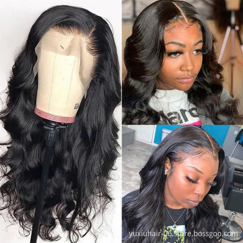 Body Wave Lace Front Human Hair Wigs  Lace Closure 13X4 Frontal Wigs Mid-length Wigs Pre-Plucked India Remy Cuticle Aligned Hair